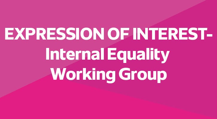 Expression of interest- internal equality working group